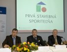 Predstavenstvo PSS,a. s.<br>zľava: Ing. Erich Feix, člen predstavenstva, bankový riaditeľ pre rezort C, Ing. Imrich Béreš, predseda predstavenstva, bankový riaditeľ pre rezort A, Mag. Herbert G. Pfeiffer, člen predstavenstva, bankový riaditeľ pre rezort B
